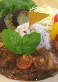 ゴロゴロシーチキンのトマトたっぷりカレー