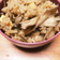 鶏肉とごぼうの炊き込み御飯〜韓国風