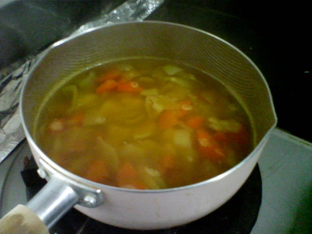 ピリ辛和風カレースープの画像