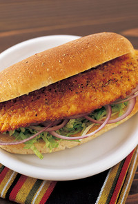 鮭フライ&ビネガー サンドイッチ