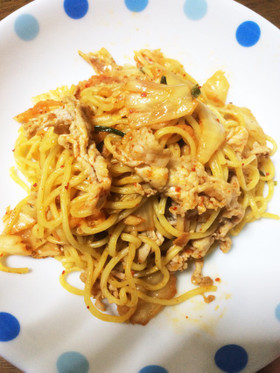 我が家のキムチ焼きそば٩꒰৹৺৹ઌ꒱♡