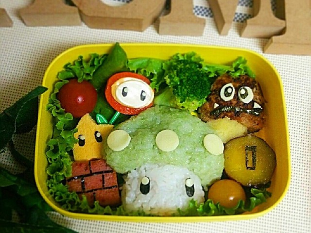 マリオの１アップキノコキャラ弁 レシピ 作り方 By Yuko クックパッド 簡単おいしいみんなのレシピが363万品