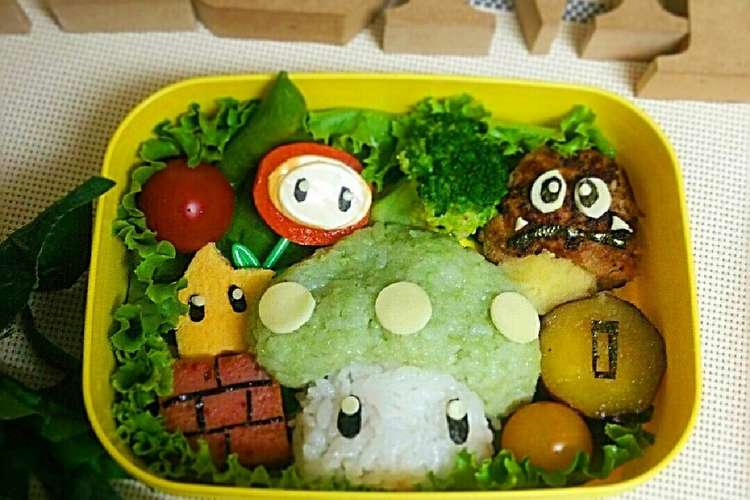 マリオの１アップキノコキャラ弁 レシピ 作り方 By Yuko クックパッド 簡単おいしいみんなのレシピが354万品