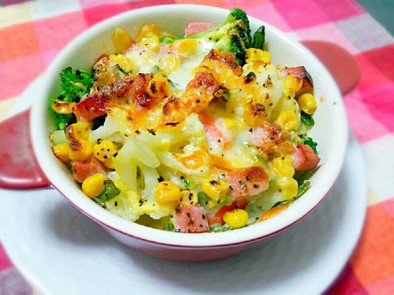 手軽に温野菜♡マヨチーズのホットサラダ♡の写真