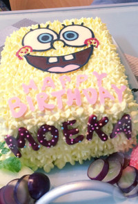 スポンジボブ 誕生日ケーキ