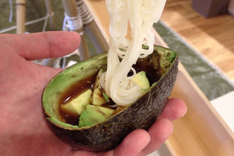 超簡単 アボカド流しそうめん レシピ 作り方 By おくむらり クックパッド