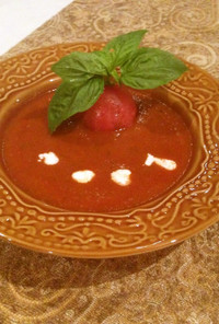 クリーミートマトバジルスープ