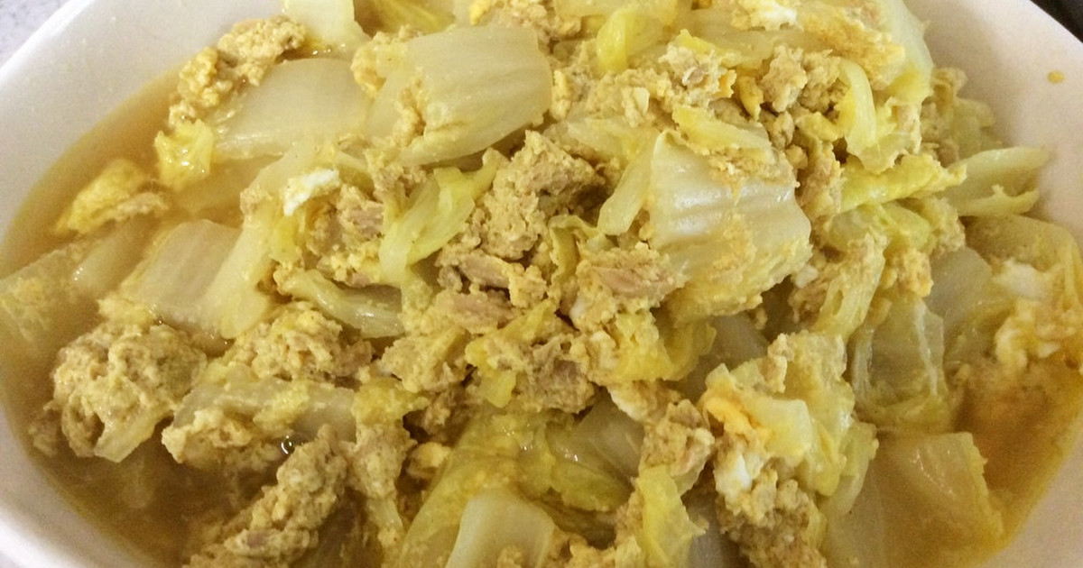 白菜とシーチキンのさっと煮 カレー風味 by ゆうたんのりたん 【クックパッド】 簡単おいしいみんなのレシピが356万品