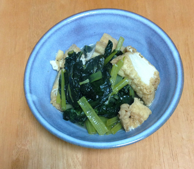 厚揚げと小松菜の含め煮の画像