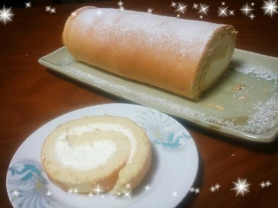 ♡*｡ﾟ豆乳シフォンロールケーキ♡*｡ﾟの写真
