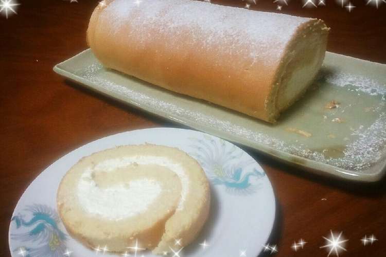 ﾟ豆乳シフォンロールケーキ ﾟ レシピ 作り方 By さなぷぅ クックパッド
