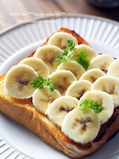 まるでスイーツ★バナナトーストの画像