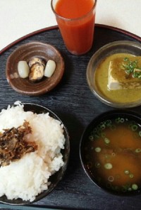 血管ダイエット食471（バジル豆腐）