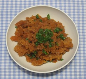食品乾燥機でドライ炒り卵☆魚卵風煮付け