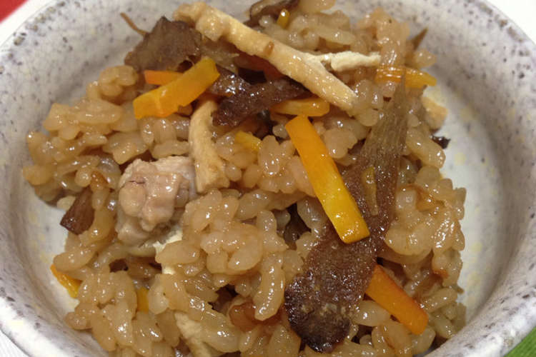 炊飯器で簡単 かしわごはん レシピ 作り方 By トイロ クックパッド 簡単おいしいみんなのレシピが353万品