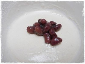 子どものおやつ 豆乳小豆プリン