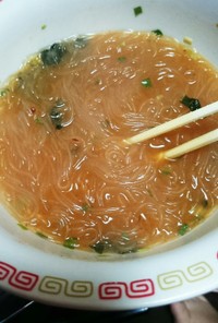 ダイエットにも★超簡単キムチ春雨スープ