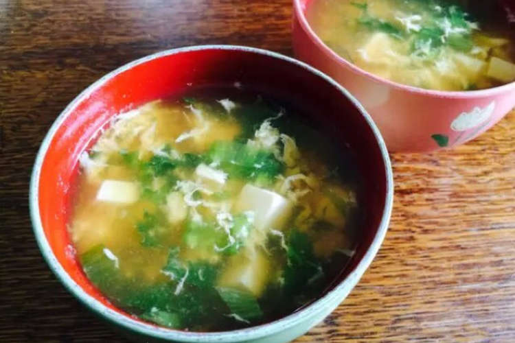 レタスと豆腐の和風卵スープ レシピ 作り方 By マリネ クックパッド
