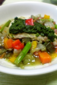 冷蔵庫の残り野菜で！白身魚のスープ仕立て