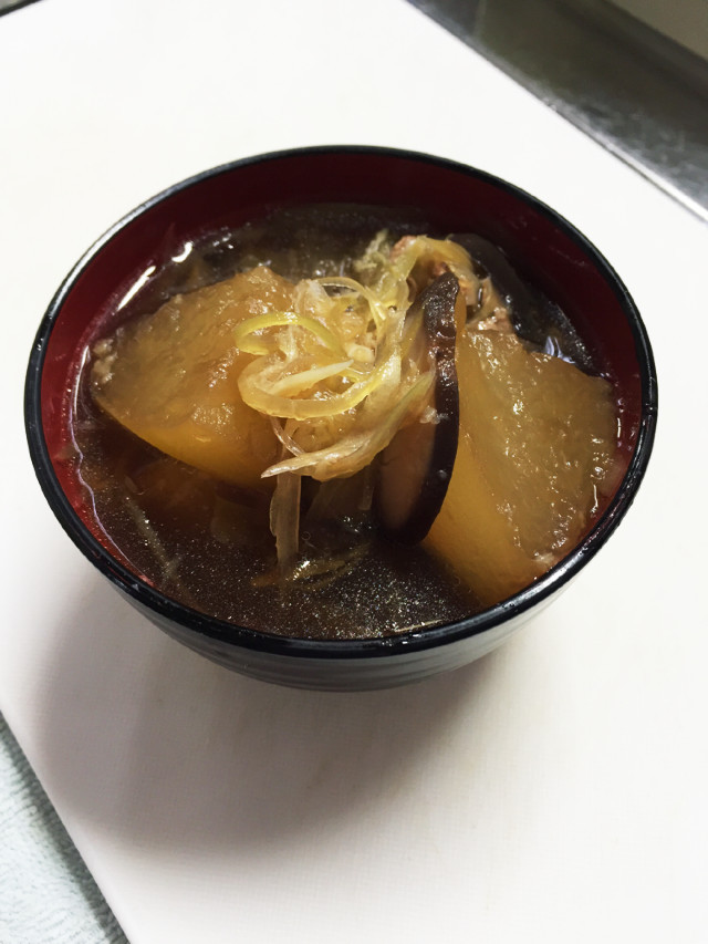 生姜とミョウガの♥たっぷり冬瓜スープの画像
