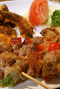 ◆簡単美味♡食べやすい夏野菜の牛肉巻き◆