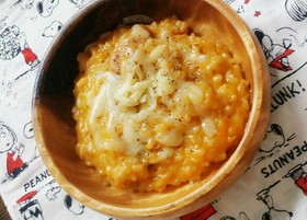 生米から作る濃厚ミートチーズリゾット♥