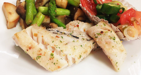 シリアルをまぶした魚の切り身のレシピ