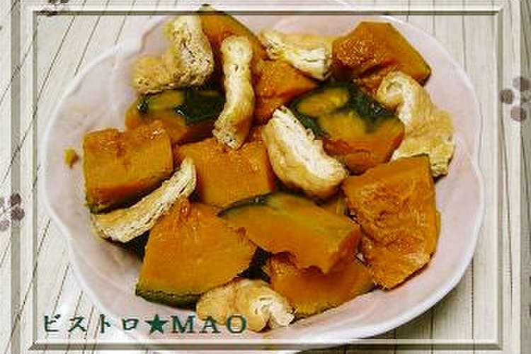 かぼちゃと油揚げの煮物 レシピ 作り方 By ｍａｓｈｕｍａｒｏｍａｏ クックパッド 簡単おいしいみんなのレシピが352万品