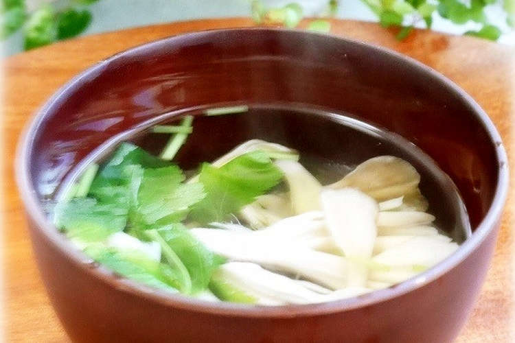料亭の味 きのこのすまし汁 レシピ 作り方 By Aprea クックパッド