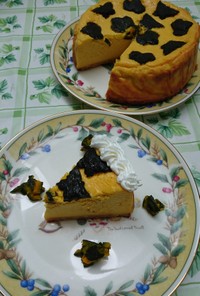 栗かぼちゃのベイクドチーズケーキ