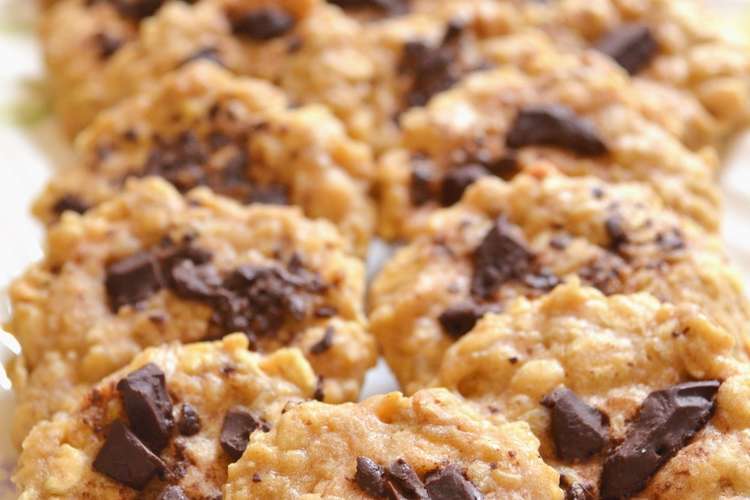 レンジで オートミールピーナッツクッキー レシピ 作り方 By Spain クックパッド