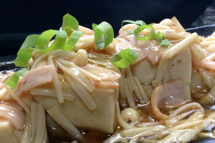 かんたん 高野豆腐のえのきあんかけ レシピ 作り方 By Seikookies クックパッド 簡単おいしいみんなのレシピが355万品