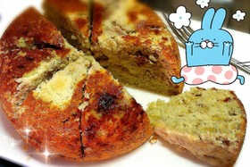 おからとバナナの簡単すぎるケーキ