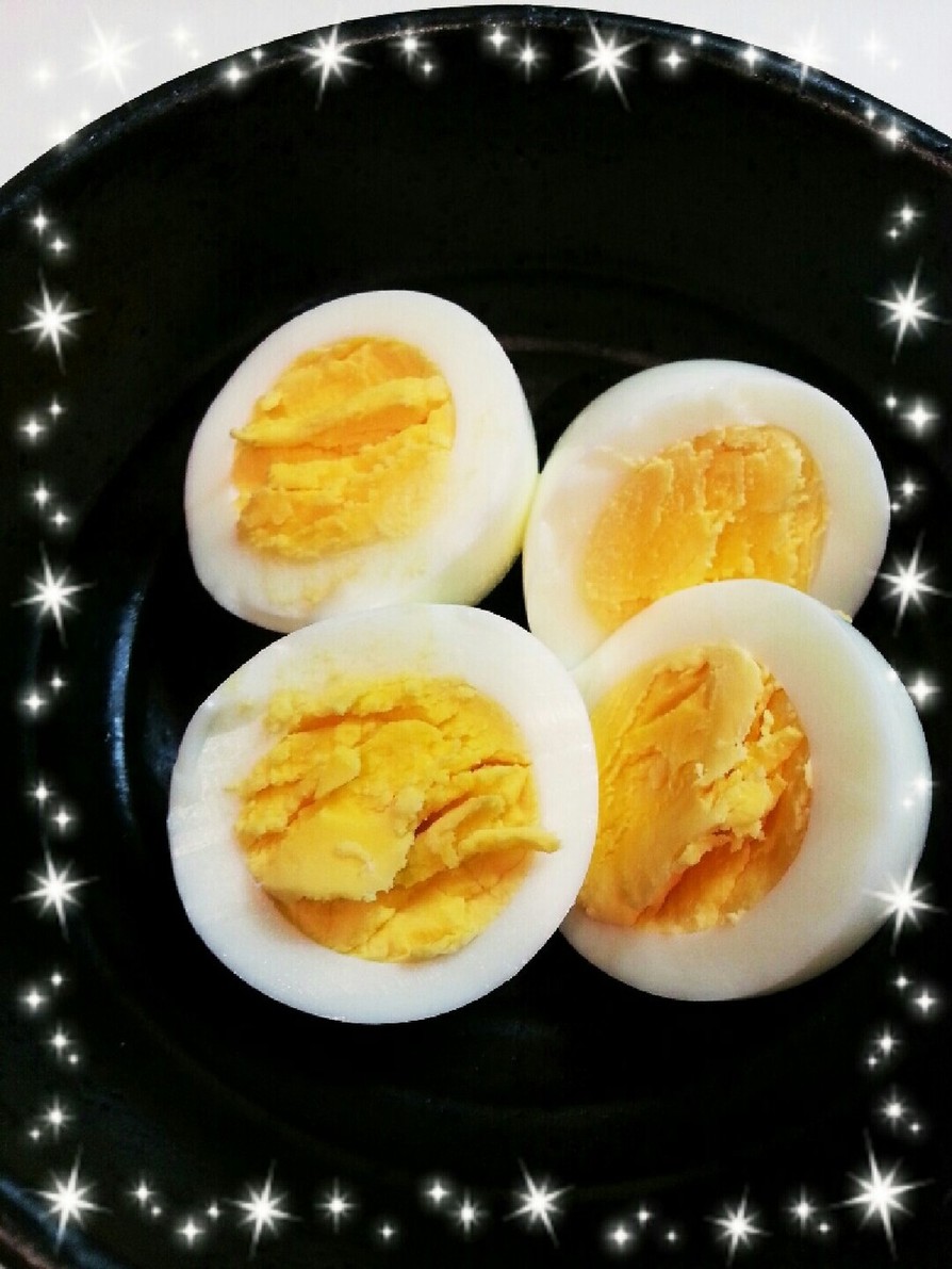 ★簡単♪レモン色のゆで卵の作り方★の画像