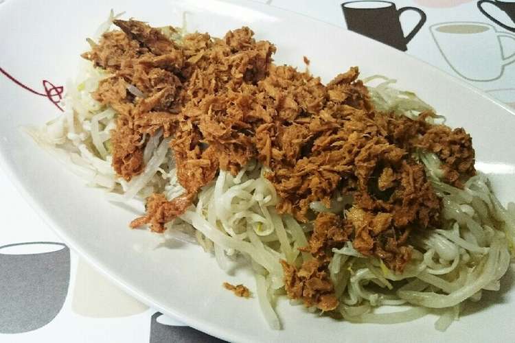 簡単 もやしとえのき茸のはごろも煮のせ レシピ 作り方 By さち45 クックパッド