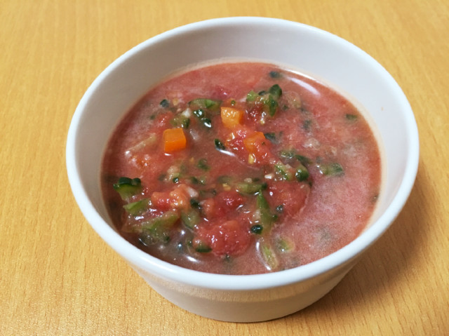 トマトとゴーヤのスープ（ガスパショ）の画像