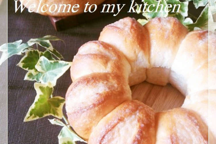 可愛いシュガートップのリングパン 塩パン レシピ 作り方 By てふてふ クックパッド