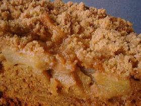 りんごとかぼちゃのクラムケーキの画像