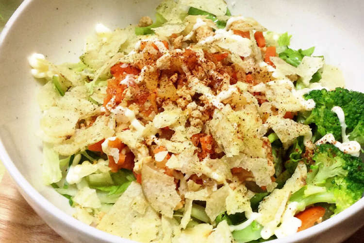 パリパリポテチのタコライス丼 レシピ 作り方 By エリツインぴっぴ クックパッド