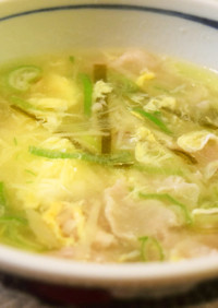生姜と豚肉のスープ