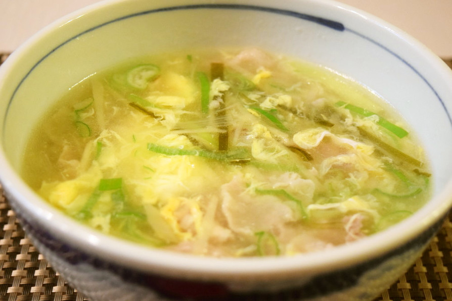 生姜と豚肉のスープの画像