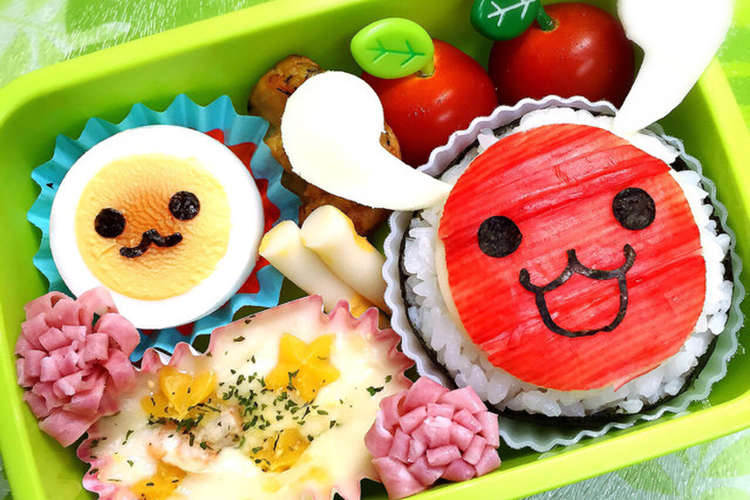 キャラ弁 太鼓の達人 レシピ 作り方 By 000acha000 クックパッド 簡単おいしいみんなのレシピが356万品