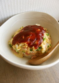 オムライス気分＊チーズオムレツ丼