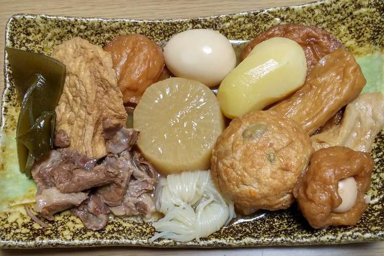 圧力鍋で牛すじ柔らか 美味しいおでん レシピ 作り方 By やつりんご クックパッド 簡単おいしいみんなのレシピが352万品