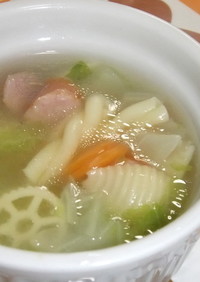 ワンポットパスタ☆サラマカの野菜スープ