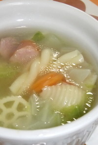 ワンポットパスタ☆サラマカの野菜スープ