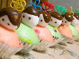 ひなまつり蒸しケーキ