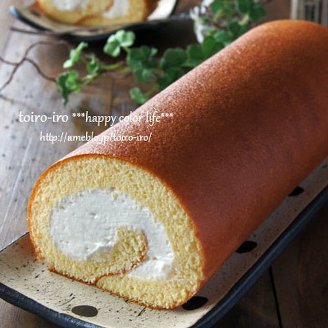 しっとりふわふわ 純生ロールケーキ レシピ 作り方 By トイロ クックパッド 簡単おいしいみんなのレシピが350万品