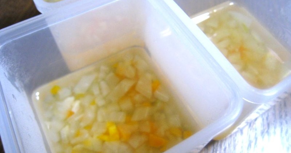 野菜スープ 離乳食初期 後期 レシピ 作り方 By M Gumi クックパッド 簡単おいしいみんなのレシピが376万品