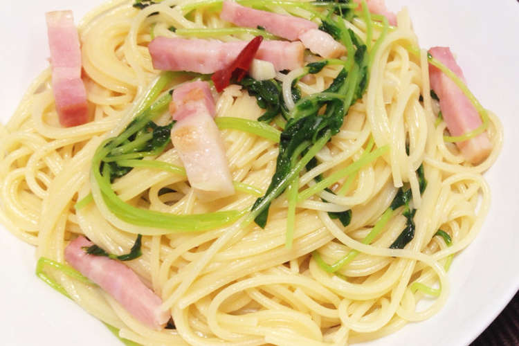 ベーコンと豆苗のペペロンチーノ レシピ 作り方 By 増田あんじぇろ クックパッド 簡単おいしいみんなのレシピが355万品
